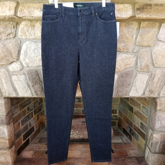 Ralph Lauren Regal Skinny Jeans Size 12 Tuxedo Stripe - Picture 13 of 16